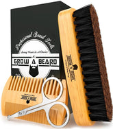 Grow Alpha Beard pocket brush for on-the-go grooming and quick touch-ups