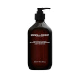 Grown Alchemist Energize Bottle Pour showcases soothing chamomile aroma for a refreshing morning cleanse.