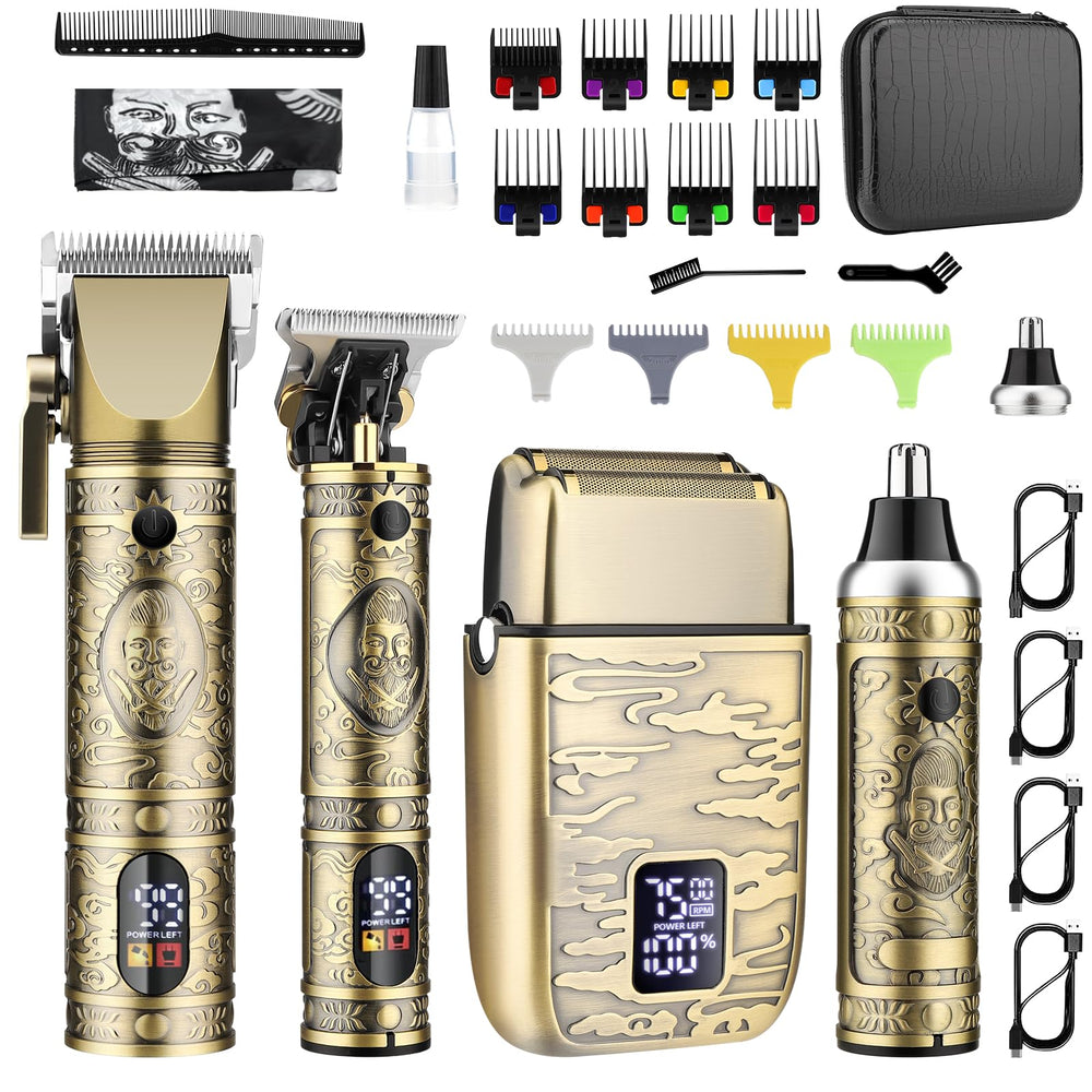 GSKY hair clipper with LED display for precise grooming and quick battery checks.