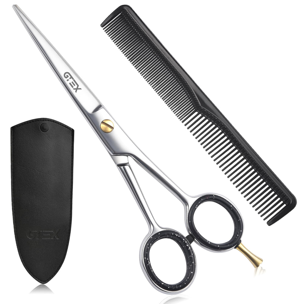 GTEX hair scissors blade close-up showing precise professional edge for sharp cuts