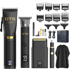 GTS PRO hair clipper front view for cordless home grooming benefits