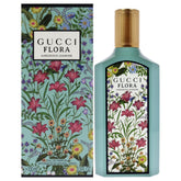 Gucci Flora Gorgeous Jasmine bottle close-up showing luxury design.