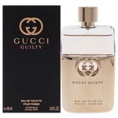 Gucci Guilty Eau de Toilette bottle closeup for a luxurious daily fragrance