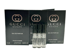 Gucci Guilty sample bottles collection for testing and on-the-go use.