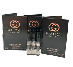 Gucci Guilty sample EDT bottle, portable fragrance for on-the-go.