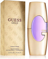 GUESS Gold for Women EDP bottle front view, evoking everyday glamour