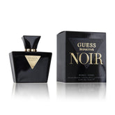 GUESS Seductive Noir bottle close-up highlights amber floral allure for evening wear