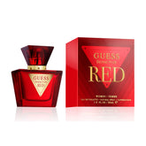 GUESS Seductive Red bottle front showcases iconic design and daytime elegance