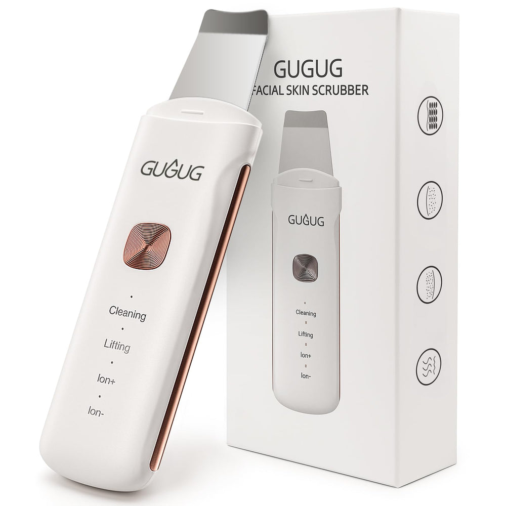 GUGUG Skin Scrubber 4-in-1 face device for deep cleansing on the go.