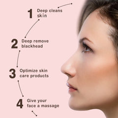 GUGUG Skin Scrubber face-use pink in-hand for targeted pore cleansing