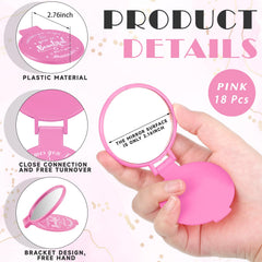 Gulfmew 18-pcs compact mirror pink back quote reminds you to stay positive.