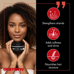 Gummy Hair Wax swatch showing medium hold for natural movement.
