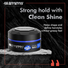 Gummy warms between palms to activate the wax for smooth, even application.