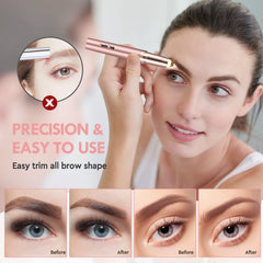 Gurelax precision head targets fine brow hairs safely for neat, painless maintenance.