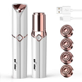 Gurelax facial hair remover with rose gold handle for precise on the go grooming.