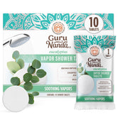 GuruNanda: caja de tabletas de vapor para ducha con eucalipto y mentol