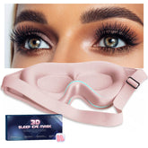 Gusonse mascarilla dormir para extensiones de pestañas, contorno 3d sin presión ocular.