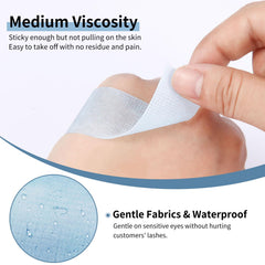 Guuooge lash tape easy-tear design lets you cut precise shapes quickly.