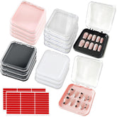Caja de uñas GUXACU para almacenamiento y exhibición portátil.