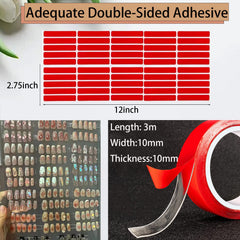 GUXACU nail adhesive tabs 240—sturdy mounting for neat nail displays.