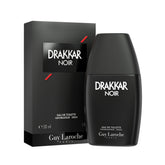 Guy Laroche Drakkar Noir bottle with a matte black finish for a bold masculine impression.