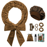 Gwabee heatless curls headband overnight styling with velvet comfort for natural waves.