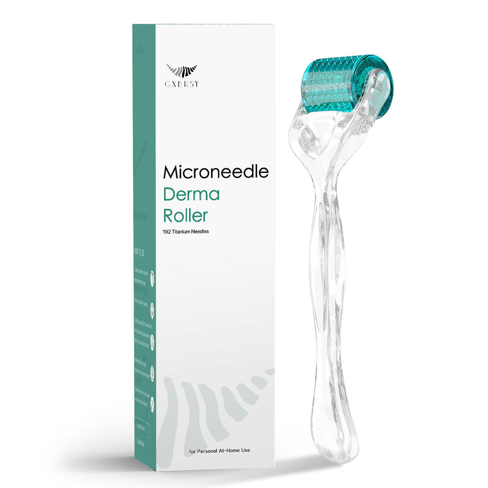 GXBRSY Derma Roller with 192 titanium needles for precise at-home skin care.