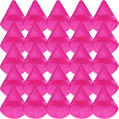 GXXMEI pink triangle powder puff for precise foundation application.