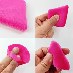 GXXMEI pink puff for wet or dry makeup use.