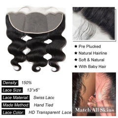 GYAJEP transparent Swiss lace front for breathable wear and seamless skin-melt