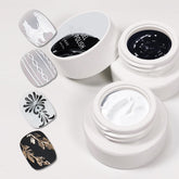 Gyraolvant solid nail gel enables 3D sculpting in white for durable nail art