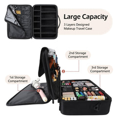 gzcz waterproof makeup case protects cosmetics during travel and outdoor use
