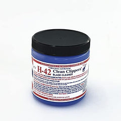 H-42 Clean Clippers Blade Cleaner application spray offers easy, quick blade sanitation between clients