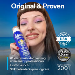 H2Ocean aplicación 360 grados sin tocar para higiene del piercing