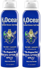 H2Ocean Piercing Spray bottle front view for easy application.