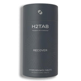 H2TAB bottle front label shows fragrance-free tablets for recovery.