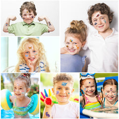 Habett Tatuajes para niños: animales coloridos para juego creativo en casa.