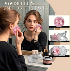 Habitable Tree two soft powder puffs deliver smooth makeup application