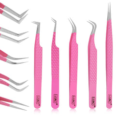 HADIZ fiber tip tweezers curved tip close-up for easy isolation and control.