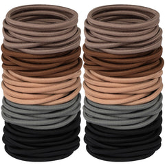 Bandas elásticas Hageolan multicolor para cabello, 120 unidades, listas para uso diario sin daño.