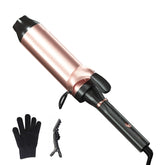 Hahahope professional 2-inch curling iron with large barrel creates voluminous waves.