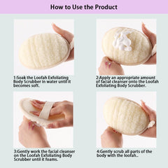 Haikuluo biodegradable loofah sponge; natural fibers for eco-friendly cleansing.
