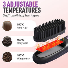 Hair Essence Go Brush Pro safety-first design protects skin during use