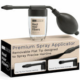 Hair Illusion spray applicator with flat tip for pinpoint hairline precision.