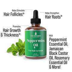 Maximizador del grosor del cabello: mezcla de aceites beneficiosos para el cuero cabelludo.