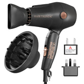 Hair Trends Travel Hair Dryer folded compact for easy packing