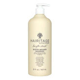 Hairitage Length Check Biotin Shampoo, botella, aporta cuerpo para cabello fino.