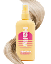 Botella de Hally Hair Lighten Up para aclarar el cabello gradualmente.