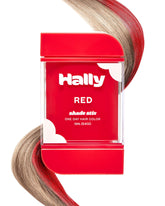 Hally Hair Shade Stix Red wand for quick streaks and vibrant color.