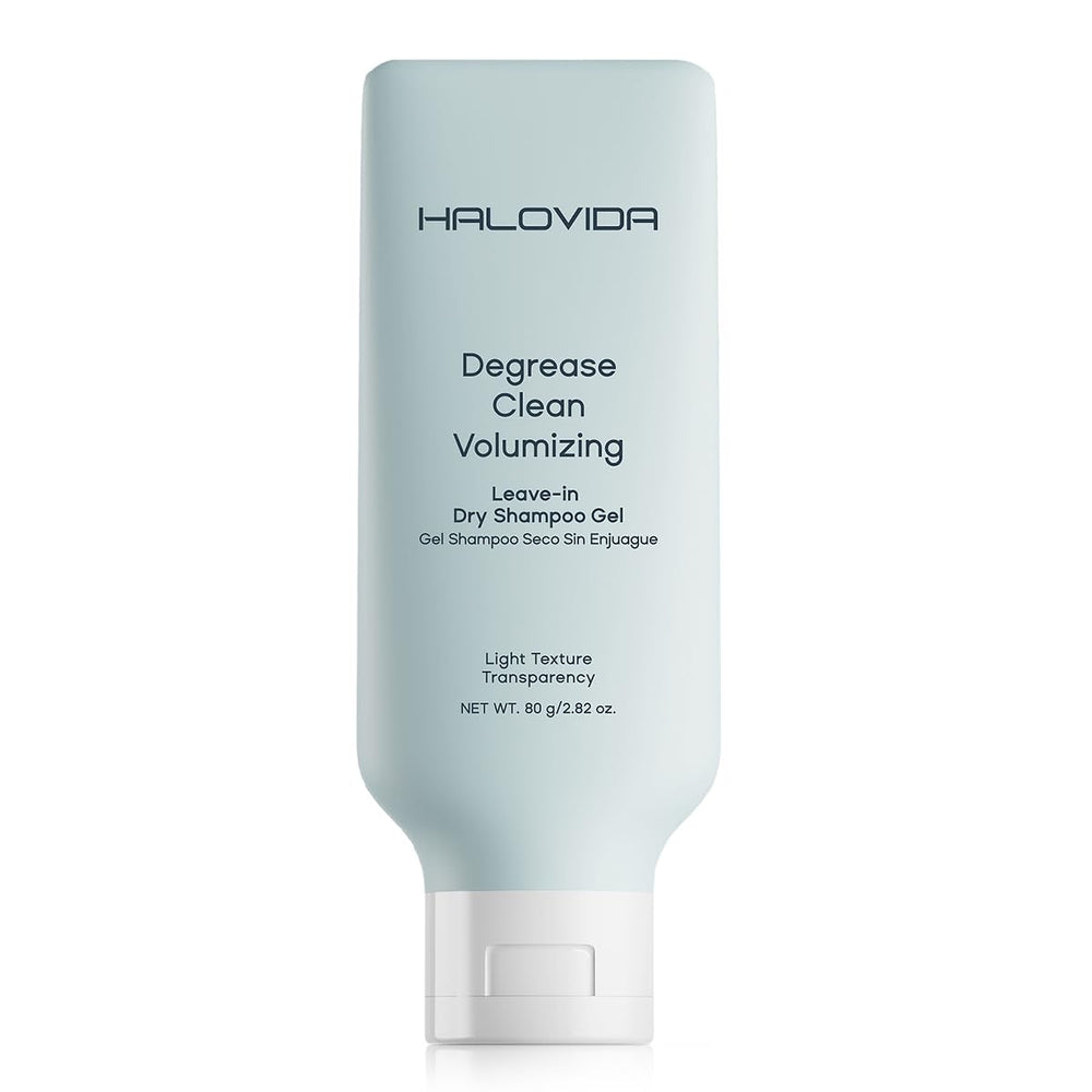 HALOVIDA control de aceite instantáneo en gel para pelo limpio y con volumen.